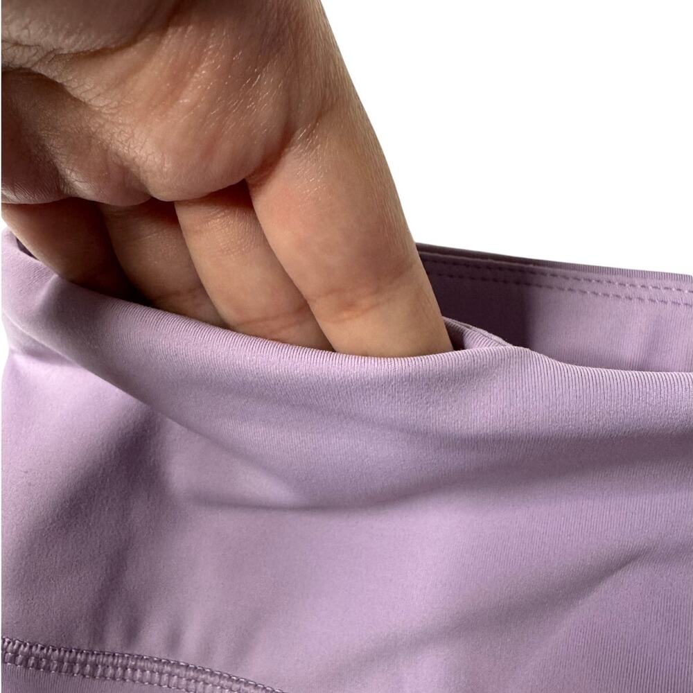 Charly Light Purple Compression Shorts - Size Small - Hidden Waist Pocket - Picture 5 of 9